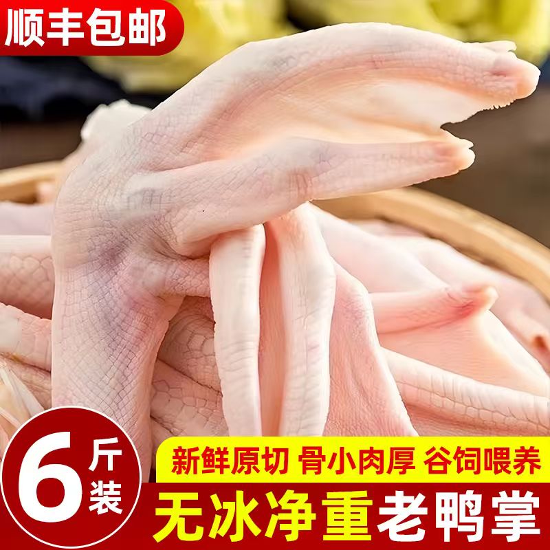 无冰带骨鸭爪冷冻商用批发