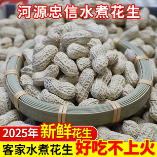花生河源忠信水煮花生晒干原味咸干农家自然日晒带壳坚果零食特产