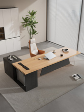 吉赠实木茶桌椅组合客厅别墅接待室办公桌带茶台一体式轻奢高级感