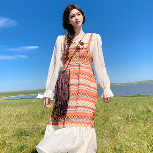 P140 26新品 2855 连衣裙2C285 K198 现货假两件长袖