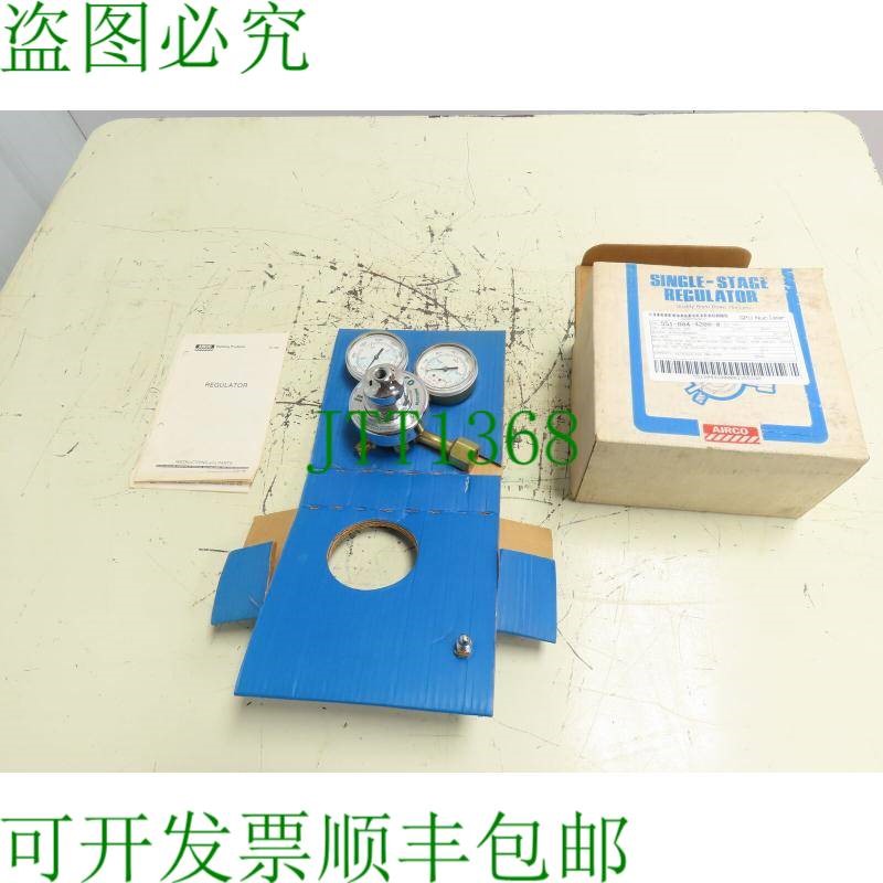 原装供应Airco 806-9600 氧气调节器单级进气口双压力表 3000 PSI