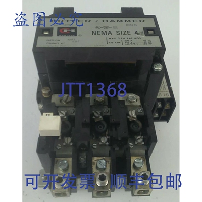 原装供应卡特勒-汉默 A10FN0 系列A1 启动器 4 号 3P 135A 575V 1