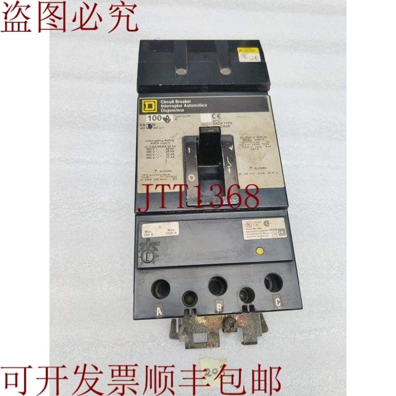 原装供应Square D KA36100 100AMP 中断电路