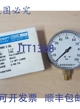 原装供应Ashcroft 压力表 35W1005 H 02L，15PSI，1/4NPT