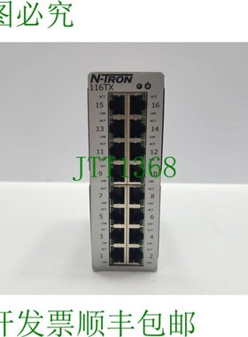 原装供应N-TRON 116TX 交换机 16 端口 Rev.A-3
