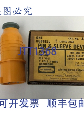 原装供应HUBBELL 330P4 针套式装置 30安培 125伏 2极 3线