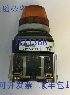 原装供应罗克韦尔AB 800T-Q24 SER.T 橙色指示灯 757 灯