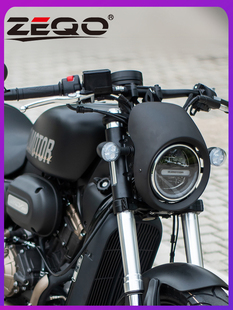 适用于潜江闪亮300 300S改装m车把超低车把摩托车铝合金高车把直