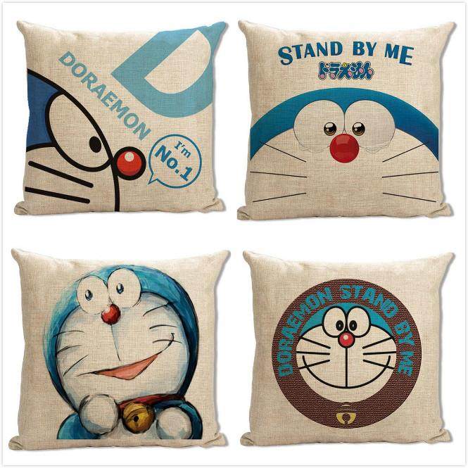 动漫抱枕叮当机器猫哆啦A梦车用床沙发靠枕坐垫靠垫周边定制芯套