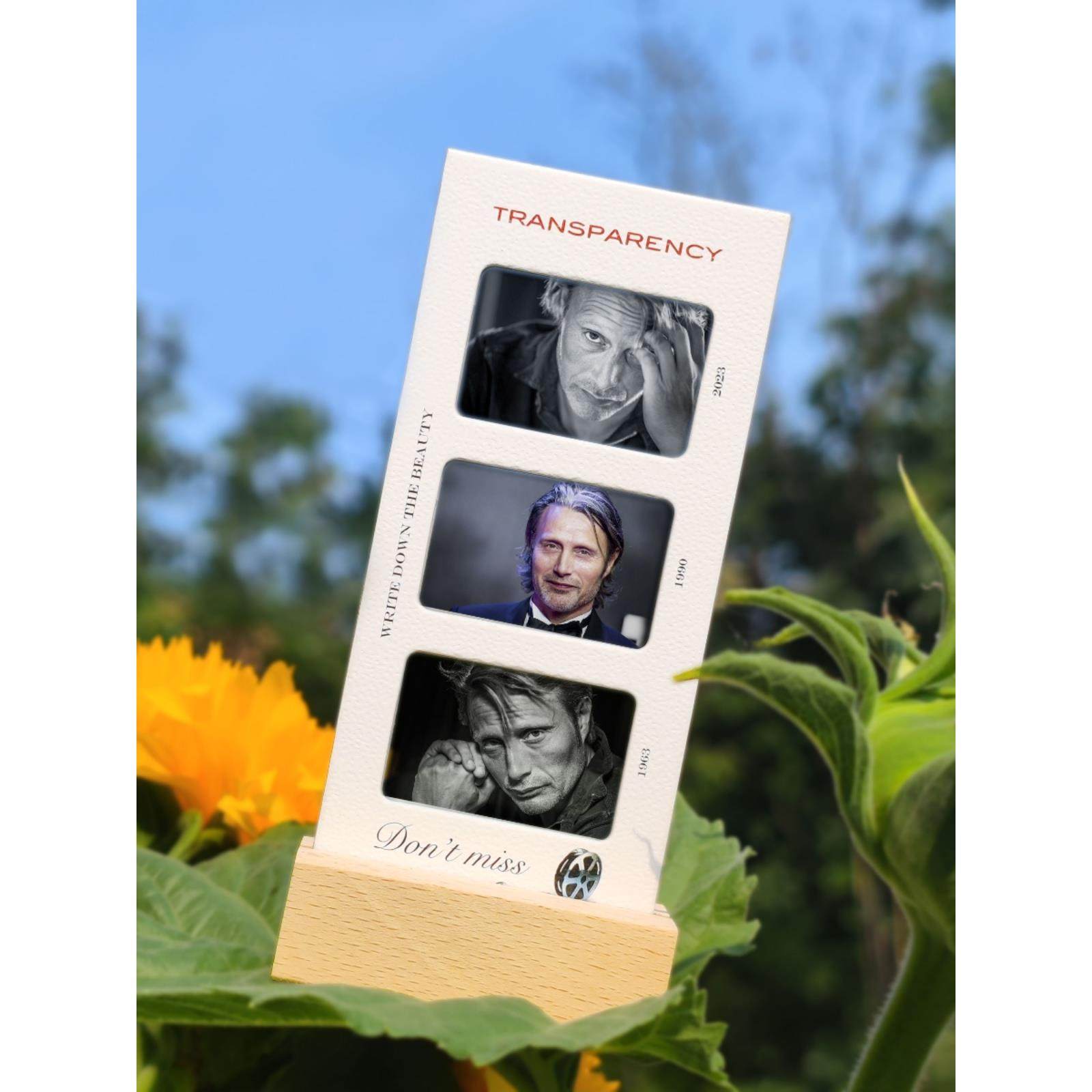 麦斯米科尔森周边胶片书签摆台照片反转胶片卡节日生日礼物可定制