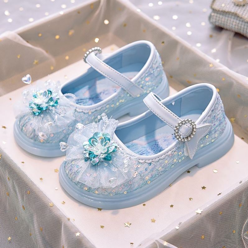 女童鞋子2026春季新款洋气新中式国风公主鞋小女孩皮鞋爱莎宝宝鞋