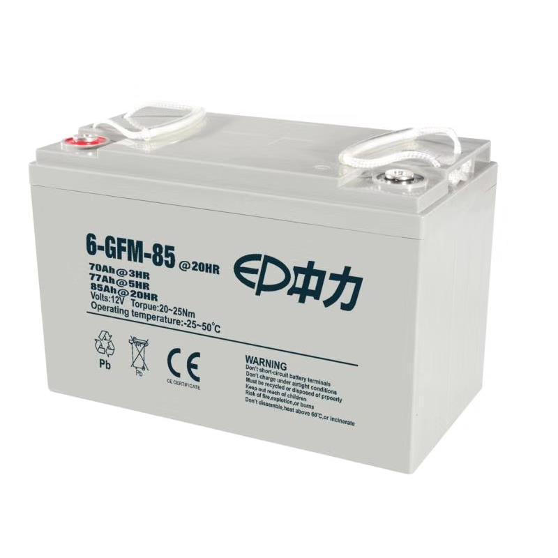 中力叉车配件6-GFM-85AH电瓶65A小金刚电瓶叉车电瓶12V胶体电池