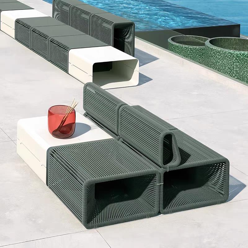 藤沙发凳藤沙发网红休闲创意户外庭院露台沙发知名酒店组合