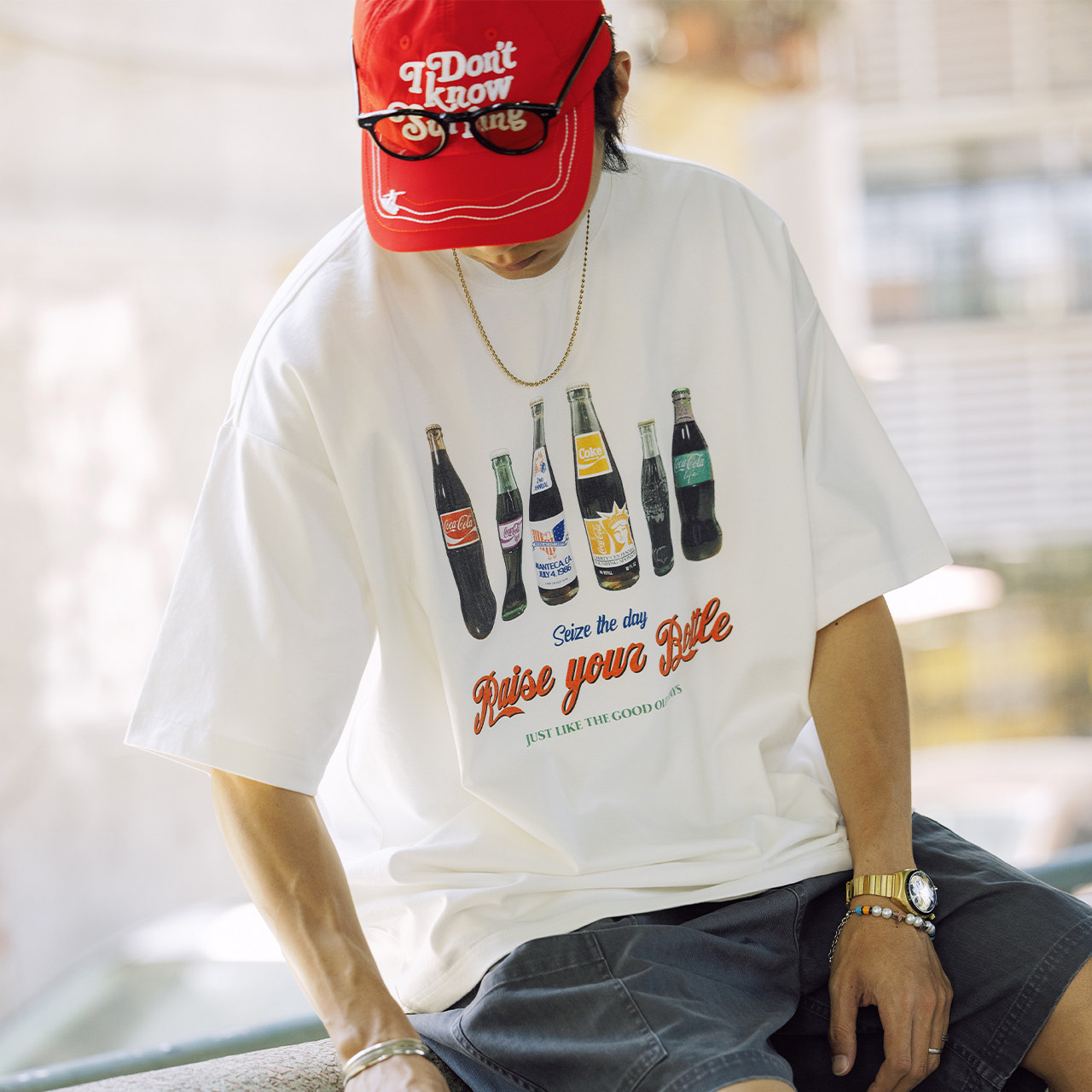 BananaClub“CokeTee”索罗娜凉感速干复古汽水印花短袖T恤