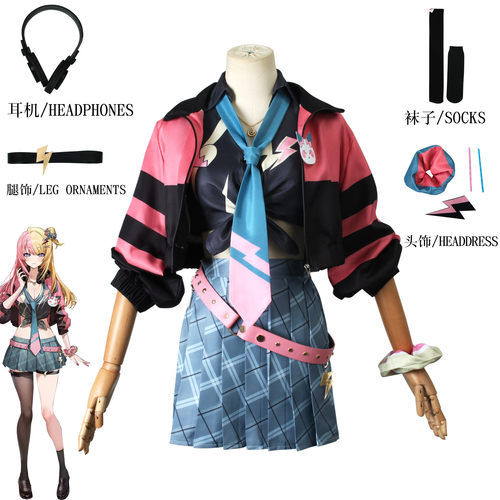 彩虹社ENcos服第七期XSOLEIL Kotoka Torahime cosplay服装女套装