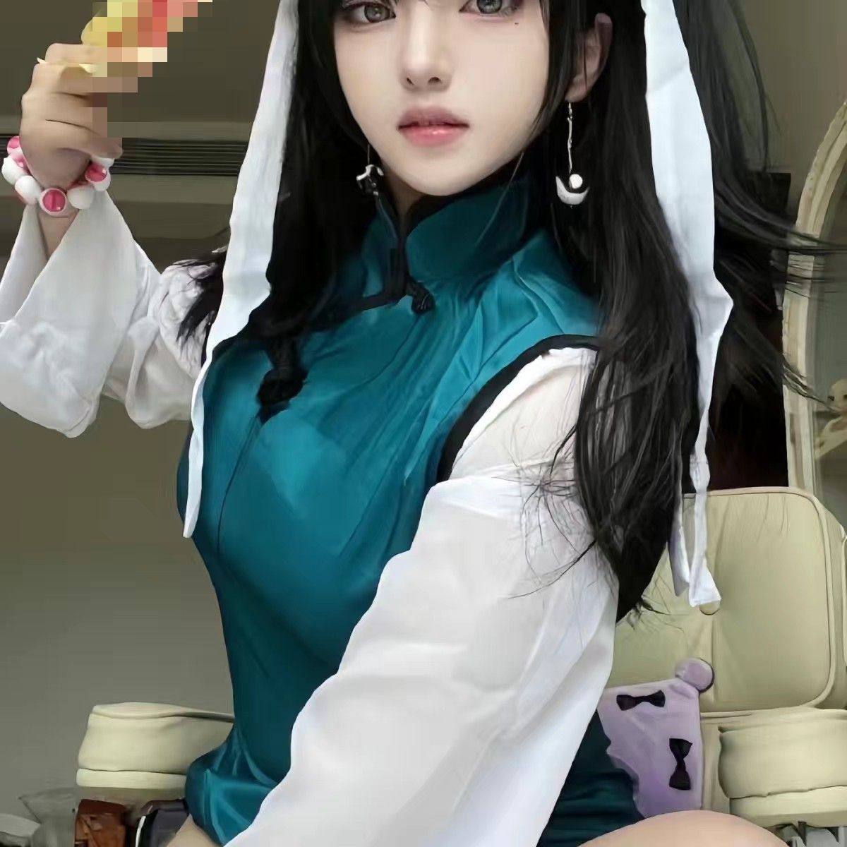 药指cos服全套药指旗袍外衣配饰二次元少女动漫cosplay服装