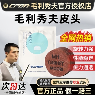 毛利秀夫皮头台球杆CPBA日本手工多层正品波茨杆大小头九球杆皮头