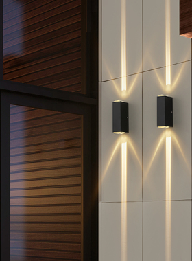 现货led双头户外壁灯防水方形聚光走廊一束光外墙壁灯酒店射灯