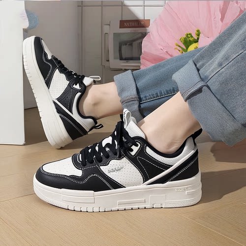 特步板鞋女鞋夏季新款透