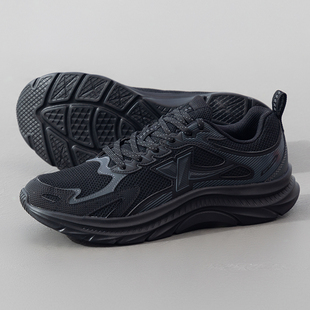 新款 特步 男25夏季 运动鞋 黑色耐脏舒适透气不闷脚父亲节送 XTEP