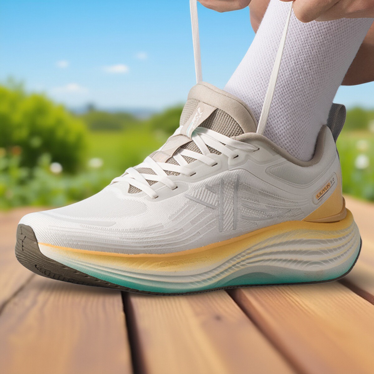 特步流云跑步鞋男鞋网面运动鞋