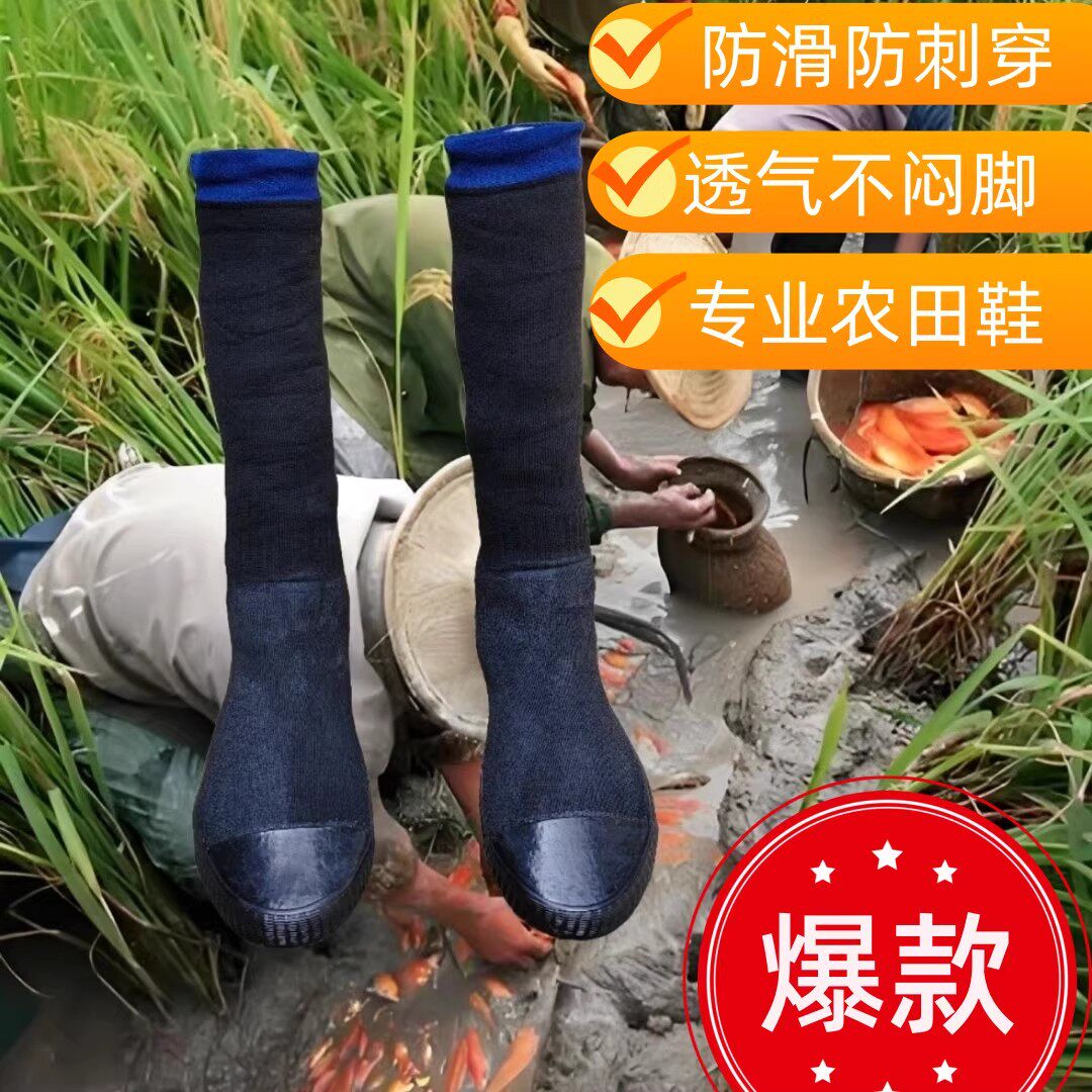 插秧鞋赶海鞋泥地浅滩弹力袜子鞋