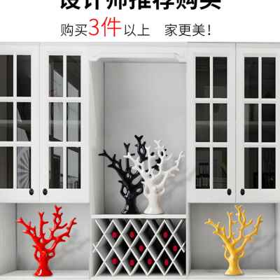 简约发财树小摆件招财欧式轻奢陶瓷工艺家居客厅电视柜酒柜装饰品