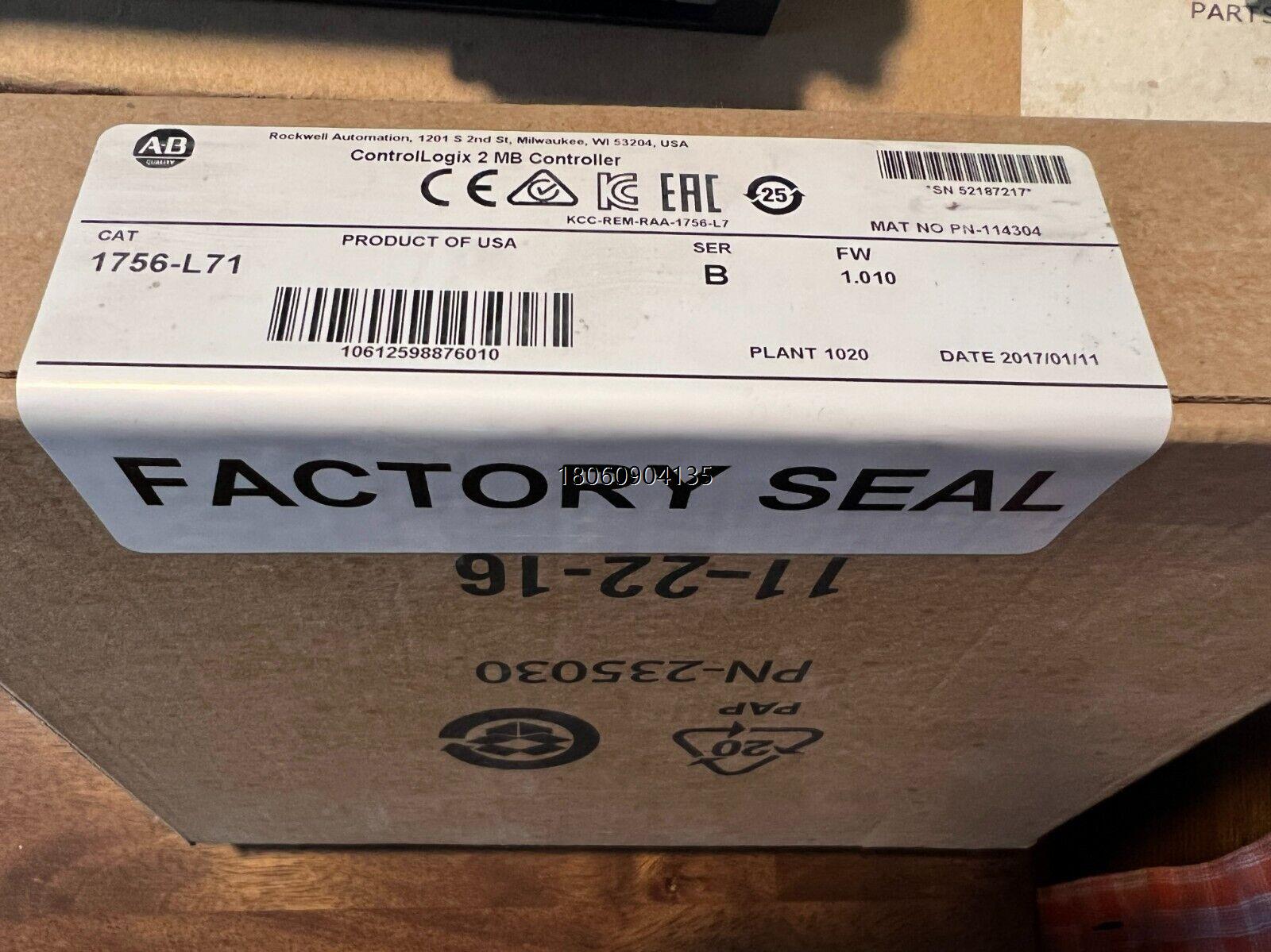 1756-L71 1756-EN2T  AB罗克韦尔全新原装正品现货供应1756-EN2T