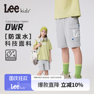 中大童寬松工裝 Lee兒童短褲 2025夏季 男童女童休閑五分褲 子 褲
