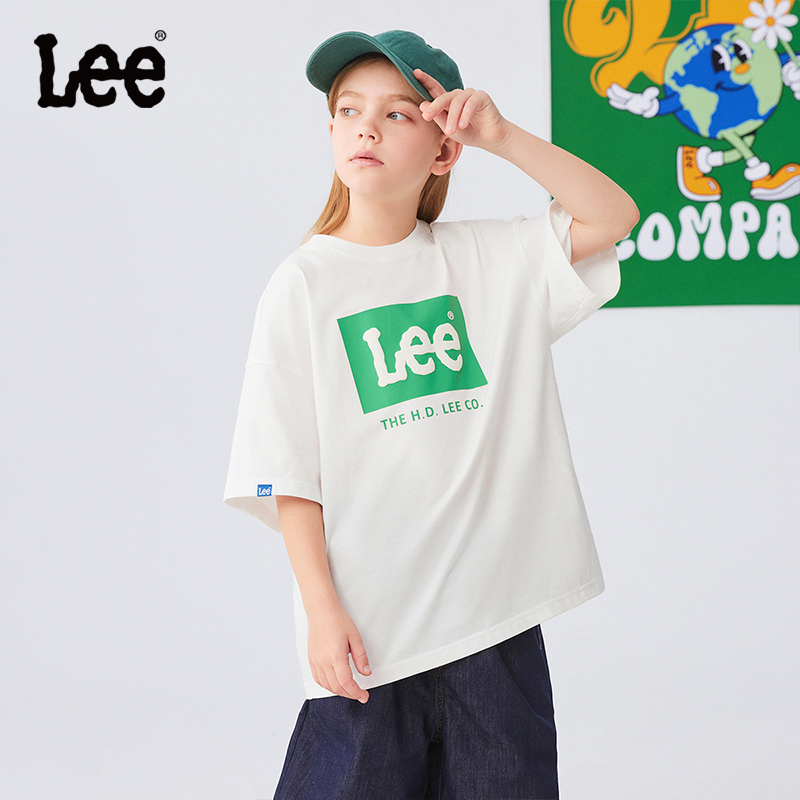 Lee男女童夏季款短袖T恤2025新款