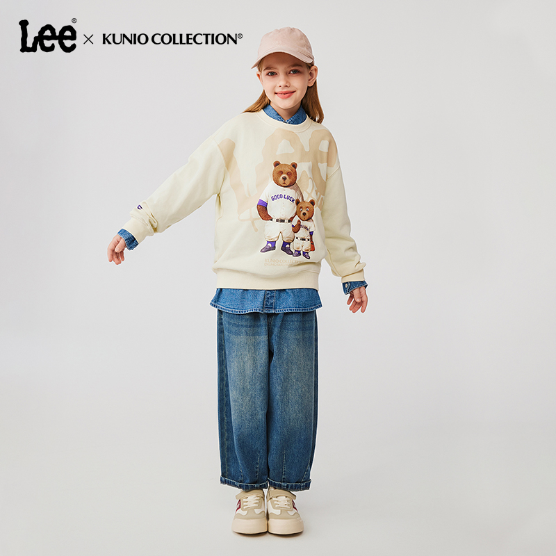 Lee童装手绘涂鸦圆领卫衣