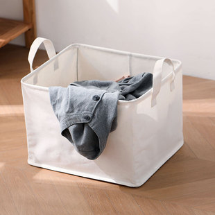 衣服收纳箱布艺收纳筐收纳篮玩具衣物帆布箱家用日式可折叠脏衣篮