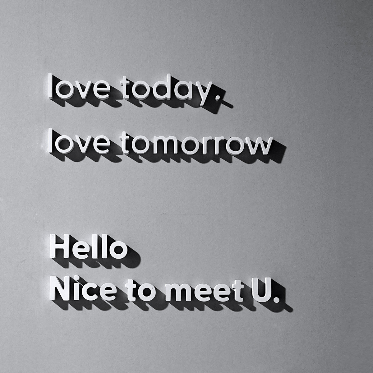 白色水泥大小写字母数字墙壁装饰文化墙面贴简约立体英文字体户外