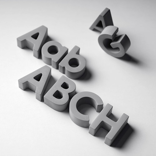 水泥立体字母数字墙贴酒店民宿房间号门牌号标识创意高级个性质感