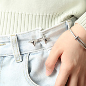 四角星收腰扣牛仔裤 子大小调节扣免钉松紧调节无痕收腰神器固定扣