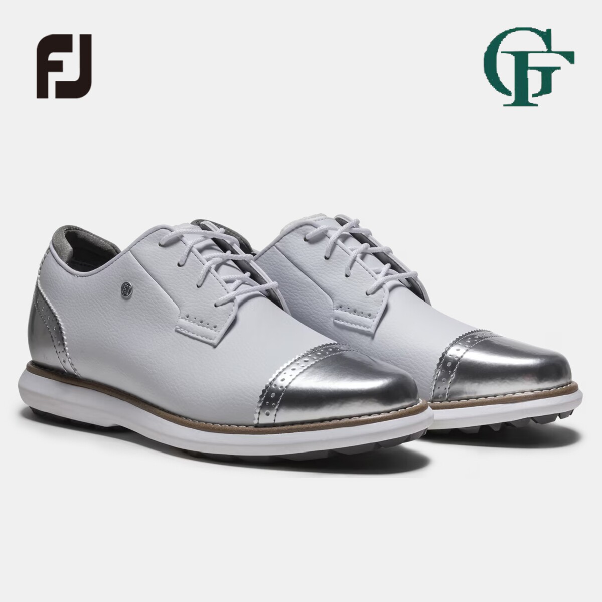 FootJoy高尔夫球鞋女士新款Traditions经典时尚有钉轻量golf女鞋