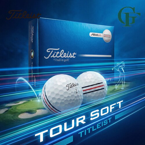 Titleist泰特利斯26全新TourSoft高尔夫球优异距离停球与击球手感