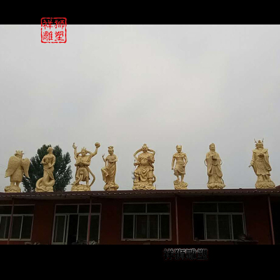 祥狮纯铜黄铜天龙八部菩萨神像