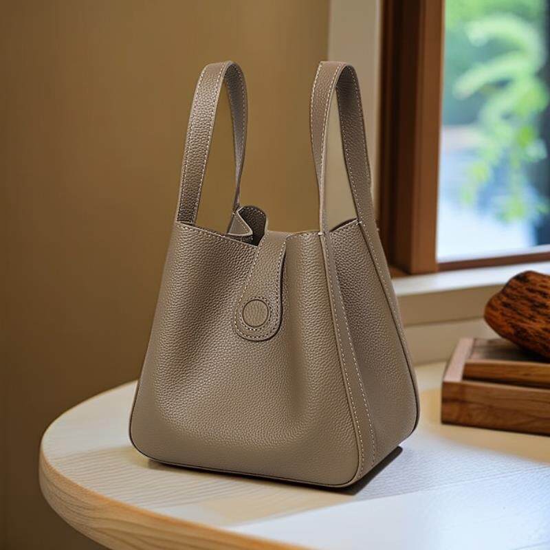 单肩包斜挎包真皮女包包女款爆款2026新款菜篮子韩系夏季高质量