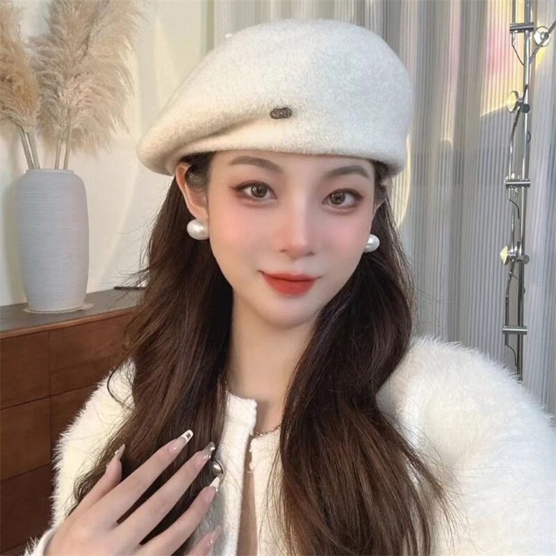 帽子女2025新款冬季复古贝雷帽冬天洋气2026显脸小网红帽秋冬女款