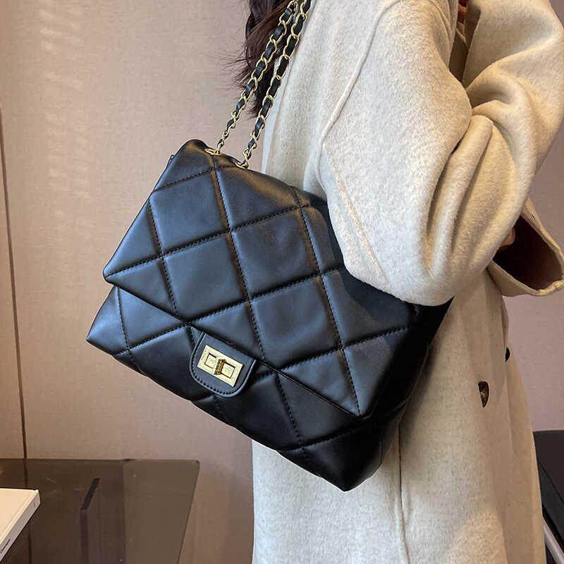 包包2026新款时尚斜挎女包大容量高级感休闲链条单肩包黑色夏季