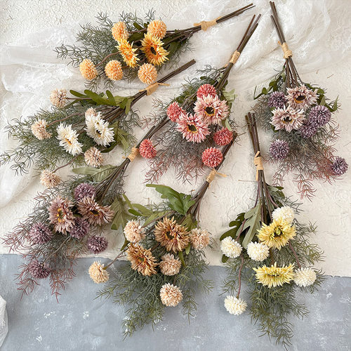 蒲公英手捧花仿真花餐桌花摆花