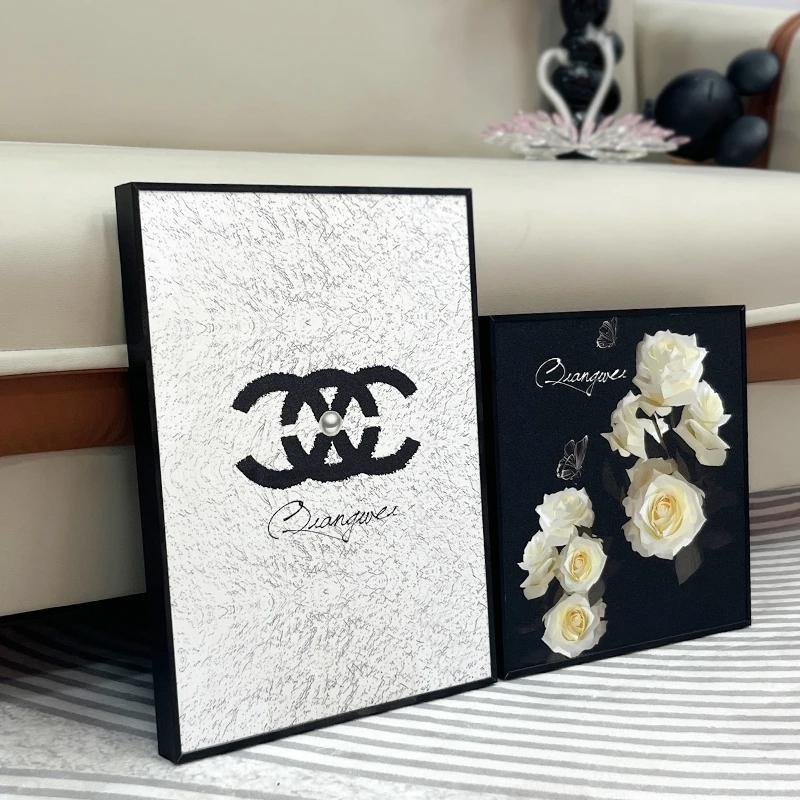 多巴胺铝合金高档摆画客厅沙发画