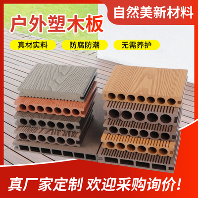 户外塑木板地板露台木塑地板室外地板阳台一代共挤庭院塑木板