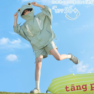 UPF50+可爱社恐青蛙防晒服潮森女部落原创2026年新款女装夏款
