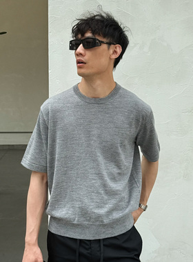 oarism 25SS 超细柔软美丽诺羊毛短袖男女老钱风复古速干透气T恤