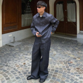 牛仔裤 oarism 新品 男女宽松不掉色磁吸衬衫 25AW 原色丹宁牛仔套装