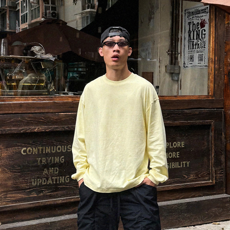 oarism散边结构分割长袖休闲宽松