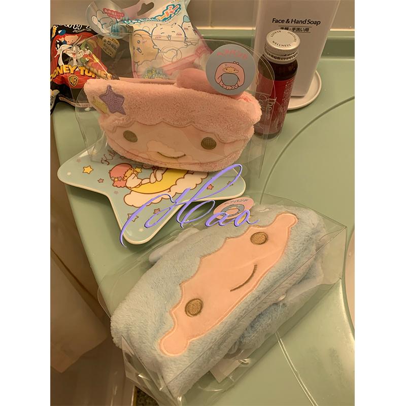 好好好！可爱双子星毛绒洗漱家居情侣发带少女心束发带