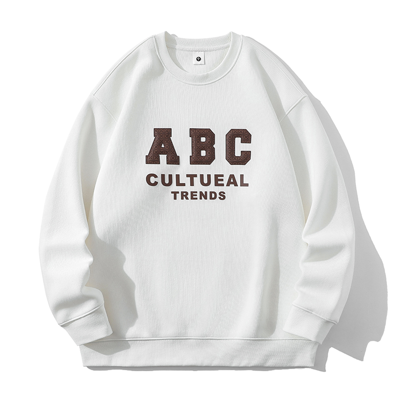 字母圆领卫衣男士春秋款